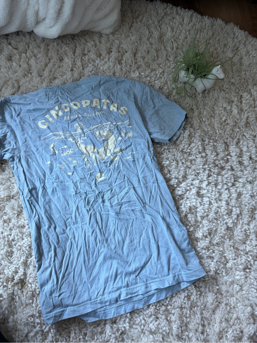 Light Blue Ram Brewery Beer PNW Pacific Northwest Short Sleeve Graphic Tee